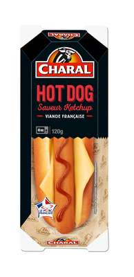 Hot dog au ketchup, Charal (120 g) LOT DE 3