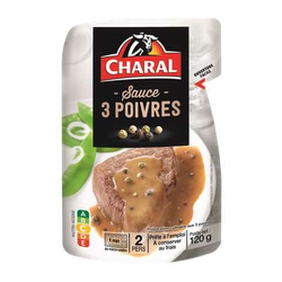 Sauce 3 poivres, Charal (120 g)