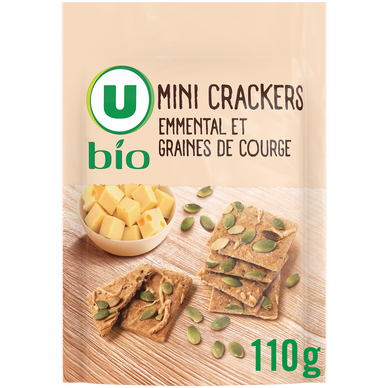 Mini crakers emmental courge U BIO 110G