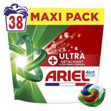 Lessive ARIEL Pods tout-en-1 Ultra détachant 38 doses