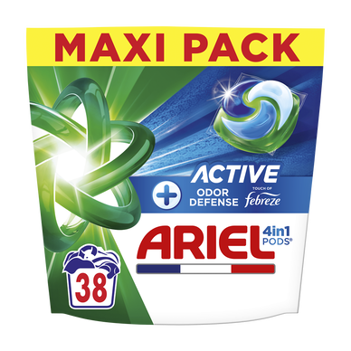 Lessive ARIEL Pods tout-en-1 Active 38 doses