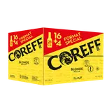 Bière blonde COREFF pack bouteille 16x25cl + 4 offerts