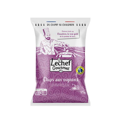 Chips artisanales au sel du golfe du morbihan cuite au chaudron paquet125g