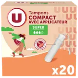 Tampons applicateur compact super U x20
