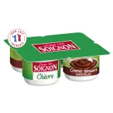 SOIGNON Crème dessert au chocolat au lait de chèvre