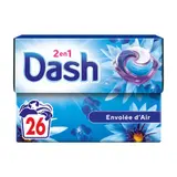 Dash Pods 2en1 avec Adoucissant Lenor Envolée d'Air *26 Lavages 496g