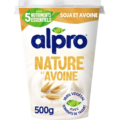 Dessert végétal soja nature à l'avoine ALPRO - 500g