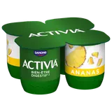 Yaourt aux fruits bifidus ananas ACTIVIA - 4x125g