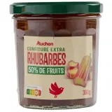AUCHAN Confiture extra de rhubarbe 50% de fruits
