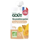 Mes premières purées courge butternut riz BIO - dès 4 mois, Good Goût (120 g)