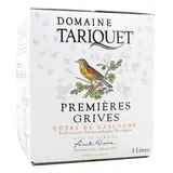 Côtes de Gascogne blanc IGP Domaine TARIQUET cuvée Premières Grives 11°, Bag in box 3L