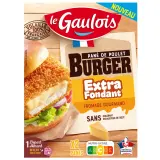 LE GAULOIS Pané de poulet burger emmental gourmand extra fondant