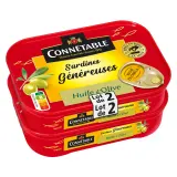CONNETABLE Sardines généreuses à l'huile d'olive