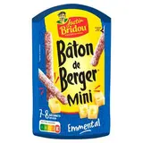 Justin Bridou Bâton de Berger Saucisson Mini Emmental, 7/8 saucissons - 80g