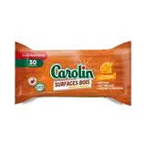 Carolin Lingettes nettoyant meubles en bois cire d'abeille, 30 lingettes