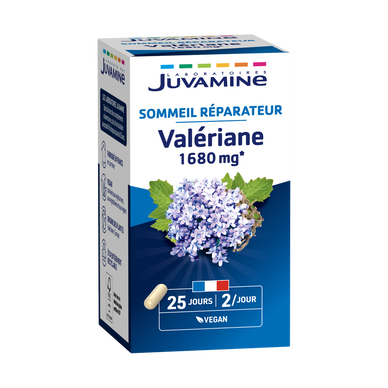 Complément alimentaire à base de valériane 1680mg sommeil réparateurJUVAMINE x50 gélules