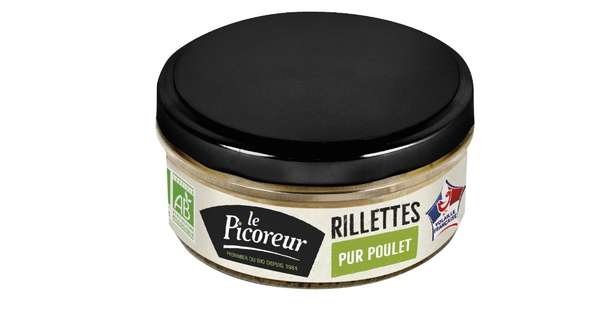 Rillettes de poulet BIO, Le Picoreur (120 g)