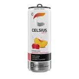 Boisson énergisante pétillante pêche et framboise, Celsius (35,5 cl)