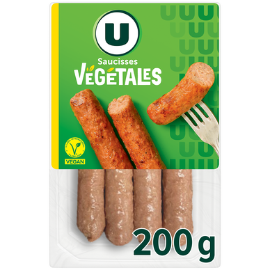 Saucisses végétales U 200g