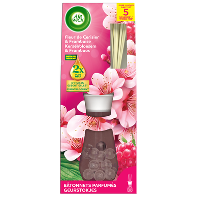 Bâtonnets AIR WICK parfumé fleur de cerisier/framboise 25ml