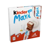 Barre chocolat KINDER maxi pack x 4 barres 84g