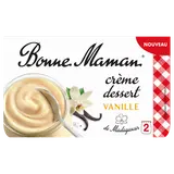 Crème dessert vanille de Madagascar BONNE MAMAN 2x115g