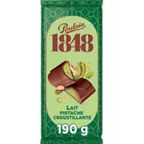 Poulain 1848 Tablette chocolat lait & pistache croustillante 190g