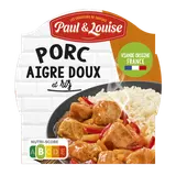 Porc aigre doux et riz PAUL & LOUISE 300g