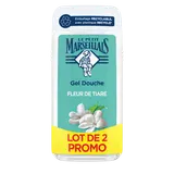 Douche extra doux LE PETIT MARSEILLAIS fleur de tiaré 2x300mL