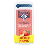 Douche extra doux LE PETIT MARSEILLAIS pêche&nectarine 2x300ml