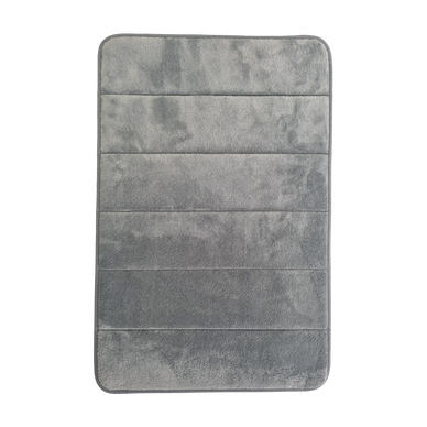 Tapis motif embossé 50x70cm gris - LEVASSEUR