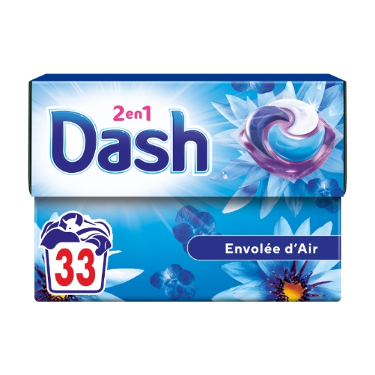 Lessive en Capsules Envolée d'Air DASH 2 IN 1