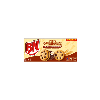 Mini biscuits gourmands chocolat noisette,  x5 soit 180g