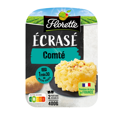 Ecrasé de pomme de terre au fromage Florette - Barquette 2x200g