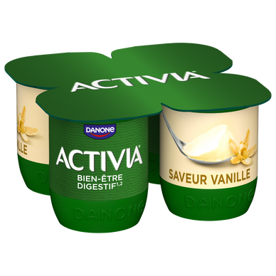 Yaourt vanille bifidus ACTIVIA - 4x125g