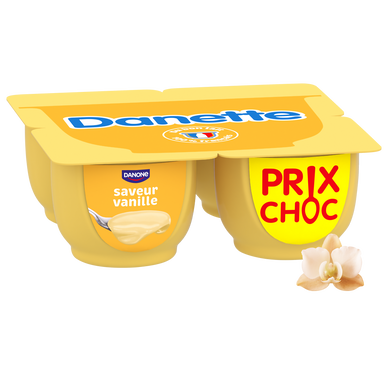 Crème dessert vanille DANETTE - 4x125g