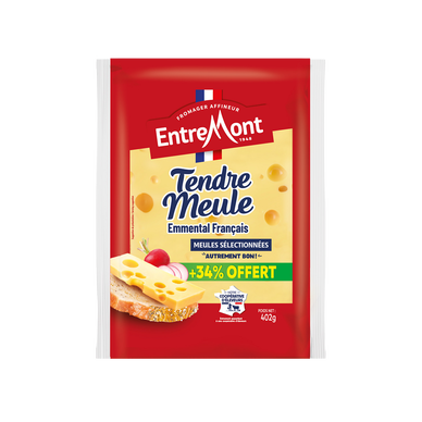 Emmental Français tendre meule ENTREMONT, 29%mg, 300g+34% offert