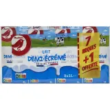 AUCHAN Lait demi-écrémé stérilisé UHT