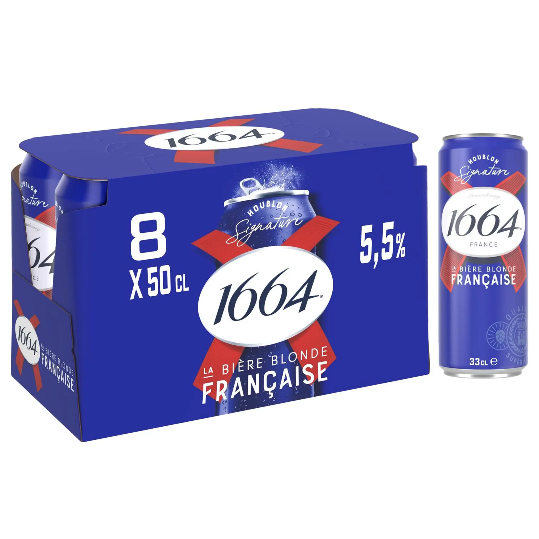 1664 Bière blonde 5.5% boîte