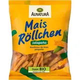 Alnatura Rouleaux Apéritifs - Maïs et piments Jalapeño Bio, 125g