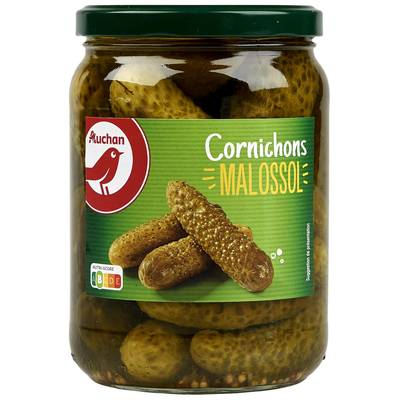 Auchan Cornichons Malossol, 425g