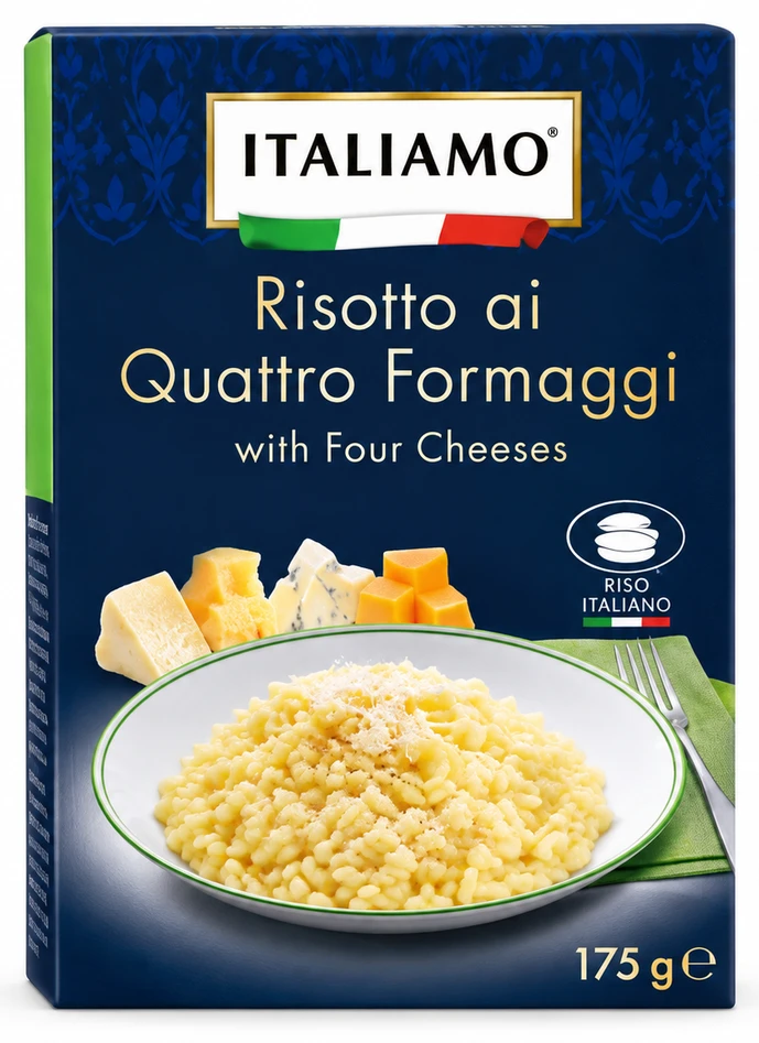 Risotto au choix 4 fromages ou safran