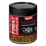 Sel Aromatique de Mer, Poivron Piment d'Espelette Cuisine & Grillade Elaboré dans le Sud-Ouest pour Viandes, Poissons & Légumes AYMARD