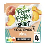Compote Protéines Brassé Pêche POM'POTES
