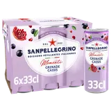 Boisson Gazeuse aromatisée Grenade Cassis SAN PELLEGRINO MOMENTI - 6x33cl