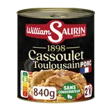 Cassoulet Toulousain à la graisse de canard 1898 WILLIAM SAURIN 840g