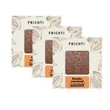 Lot de 3 x Carré de Chocolat Lait Eclats Caramel Beurre Salé & Fleur de Sel, Frichti (80 g)