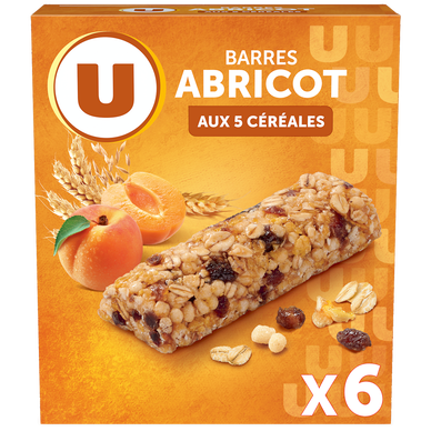 Barres aux 5 céréales abricot x 6  -  126g