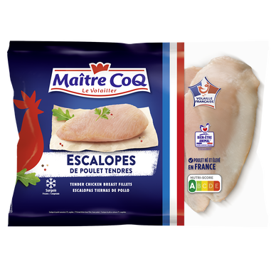 Escalope de poulet tendre MAITRE COQ sac 600g
