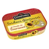 CONNETABLE Sardines Généreuses à l'huile de tournesol